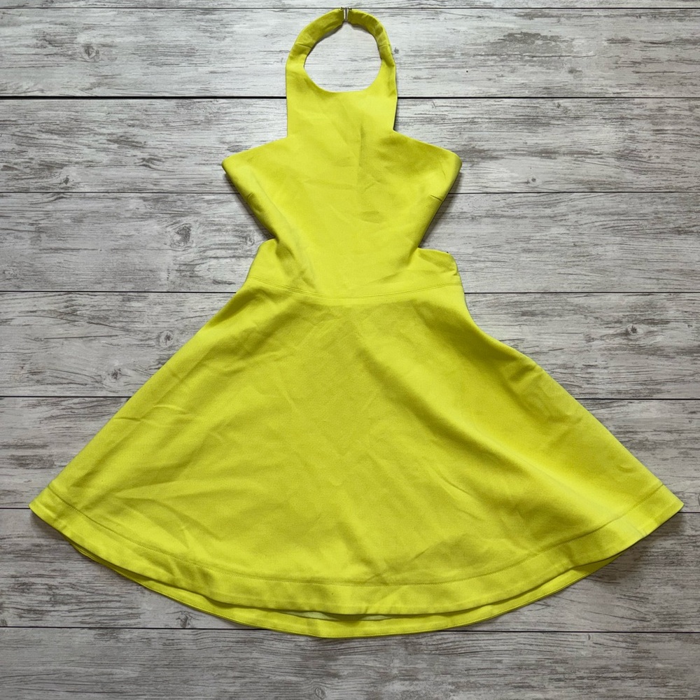 Elizabeth and James Yellow Halter Dress Size 4